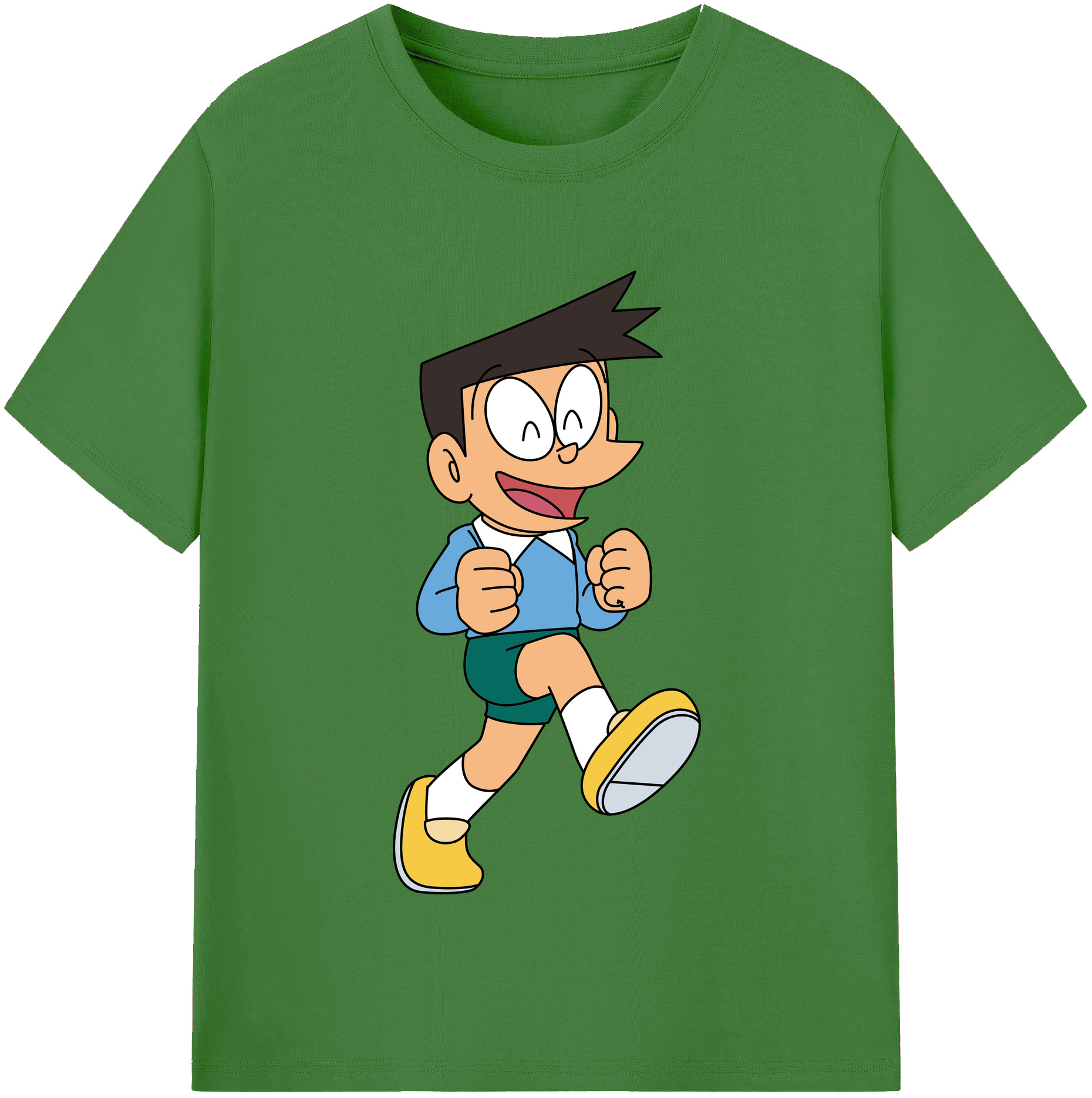 （画像用） ドラえもん 骨川 スネ夫 Doraemon Honekawa Suneo レディースカジュアルプリントTシャツ（綿100％）